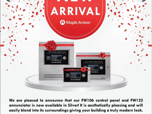 FW106 CONTROL PANEL AND FW122 ANNUNCIATOR ARE NOW AVAILABLE IN SILVER